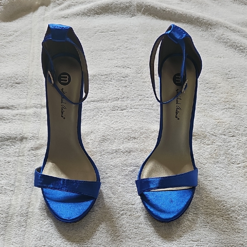 Michael Antonio Blue Heeled Sandals